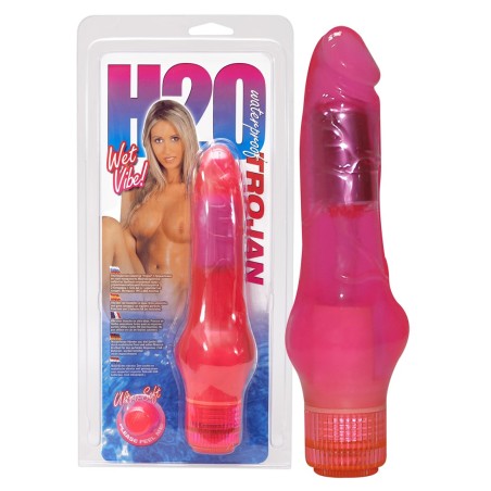 VIBRATORE REALISTICO \H2O TROJAN\ ROSA