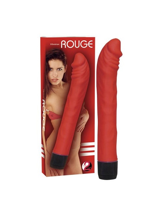 VIBRATORE REALISTICO \"ROUGE & NOIR\" ROSSO