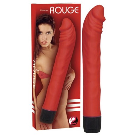 VIBRATORE REALISTICO \ROUGE  NOIR\ ROSSO