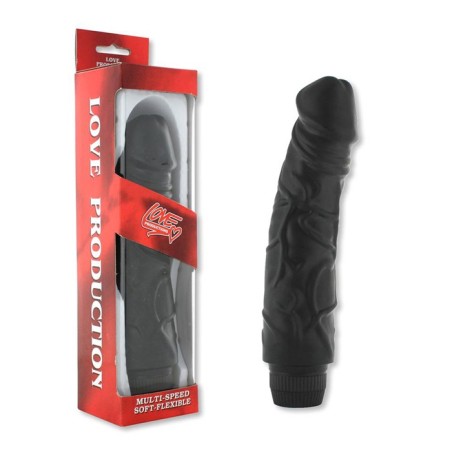 VIBRATORE REALISTICO PERFECT PLEASURES NERO - 22 CM