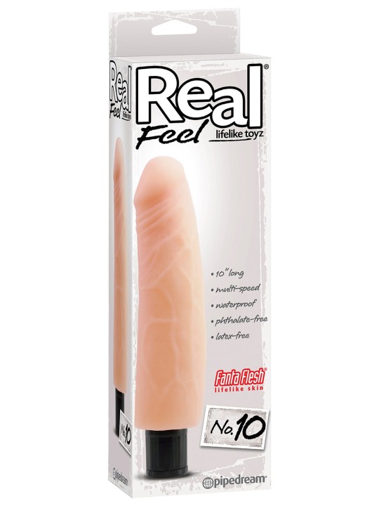 VIBRATORE REALISTICO \"REAL FEEL LIFELIKE 10\" CARNE - 25 CM