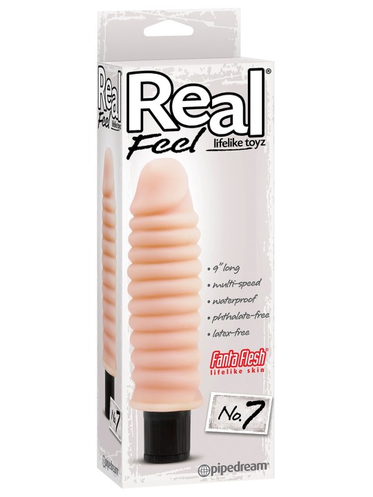 VIBRATORE REALISTICO \"REAL FEEL LIFELIKE 7\" CARNE - 23 CM