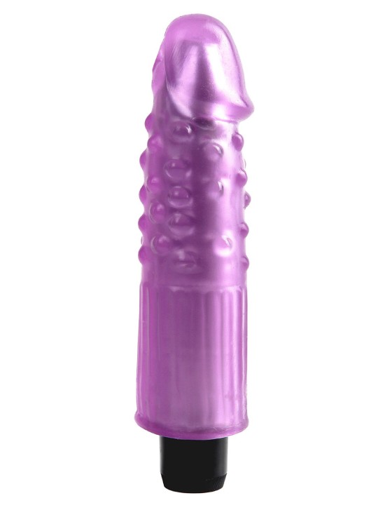 VIBRATORE REALISTICO PIPEDREAM \"JELLY GEMS NO. 8\" VIOLA - 19 CM