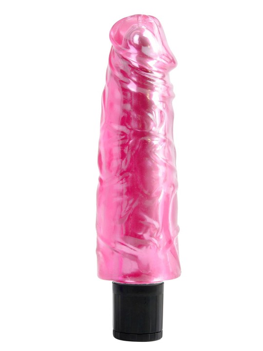 VIBRATORE REALISTICO PIPEDREAM \"JELLY GEMS NO. 11\" ROSA - 23 CM