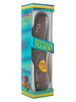 VIBRATORE REALISTICO \"JELLY VIBRATOR\" BROWN - 21 CM