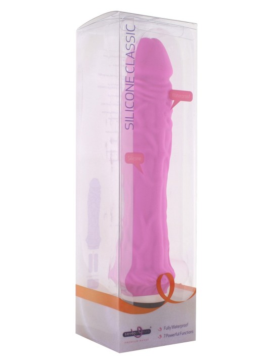 VIBRATORE REALISTICO IN SILICONE \"CLASSIC LARGE\" ROSA - 23 CM