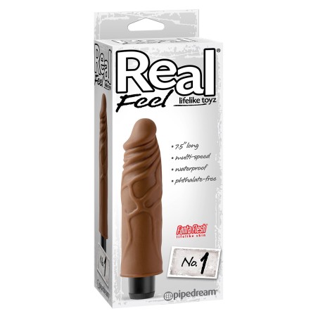 VIBRATORE REALISTICO \REAL FEEL LIFELIKE 1\ BROWN - 20 CM