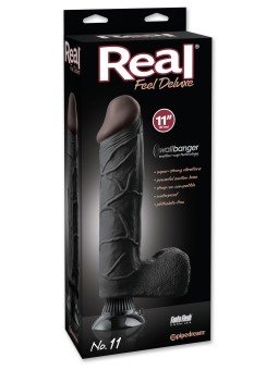 VIBRATORE REALISTICO "REAL FEEL DELUXE 11" NERO - 27 CM