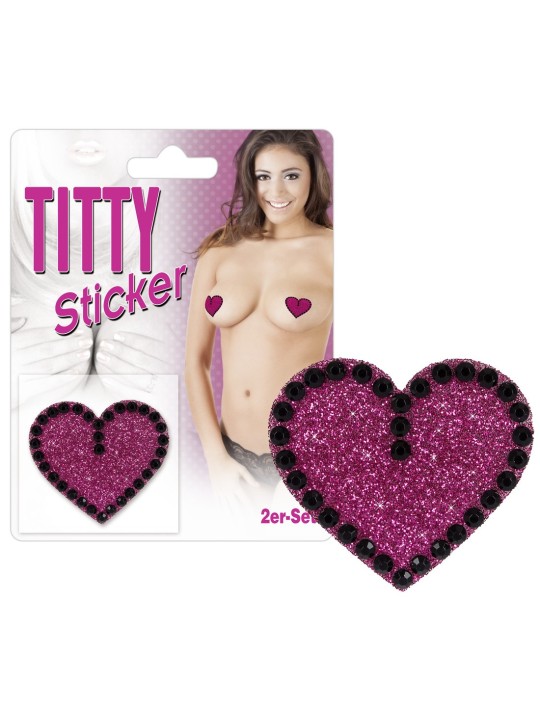 COPRICAPEZZOLI ADESIVI FORMA CUORE "TITTY STICKER"