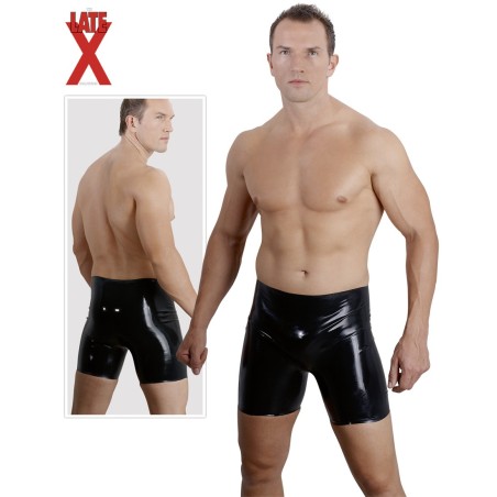 BERMUDA UOMO IN LATEX NERO