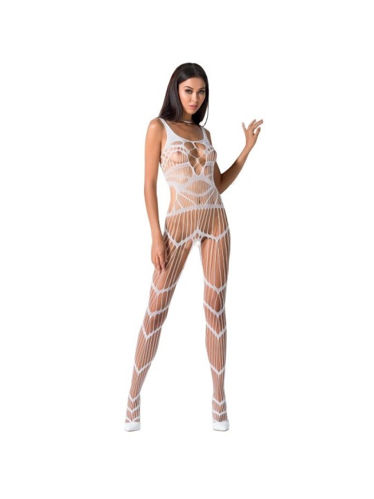 BODYSTOCKING PASSION WOMAN "BS058" BIANCO - TAGLIA UNICA