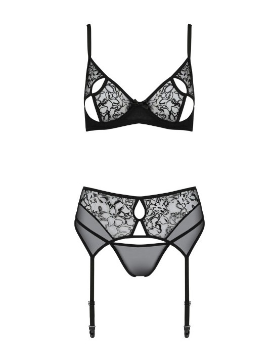 BODY PASSION WOMAN "PRIMULA SET" NERO