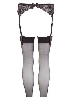 COLLANT SEXY CON REGGICALZE IN PIZZO "COTTELLI LEGWEAR" - COLORE NERO