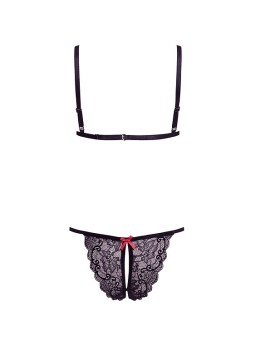 COMPLETO 2 PZ BARELY BARE " X STRAP BRALETTE" - COLORE NERO - TAGLIA UNICA