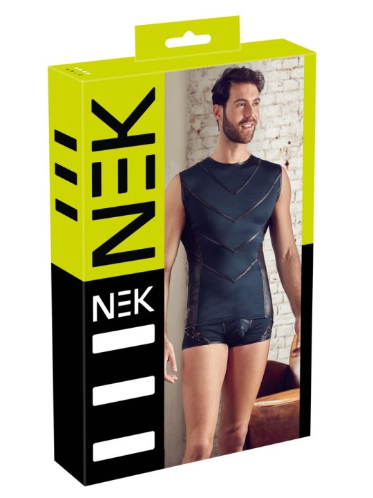 T-SHIRT UOMO STRETCHY DESIGN "NEK" COLORE BLU