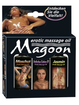 SET 3 PEZZI ASSORTITI OLII PER MASSAGGI MAGOON - 50 ML