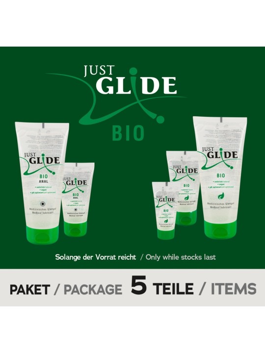 SET 5 LUBRIFICANTI "JUST GLIDE BIO"