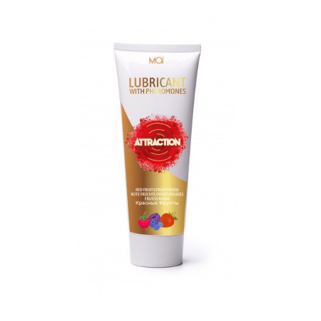 LUBRIFICANTE A BASE ACQUOSA CON FEROMONI MAI ATTRACTION - FRUTTI ROSSI - 75ML