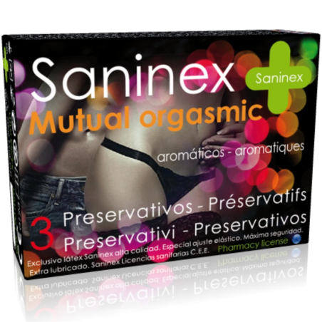 PROFILATTICI SANINEX MUTUAL ORGASMIC 3 PEZZI