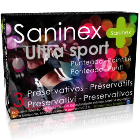 PROFILATTICI SANINEX ULTRA SPORT DOTTED 3 PEZZI