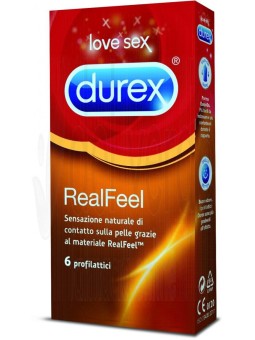 PROFILATTICI NO LATEX DUREX "REAL FEEL" - 6 PEZZI