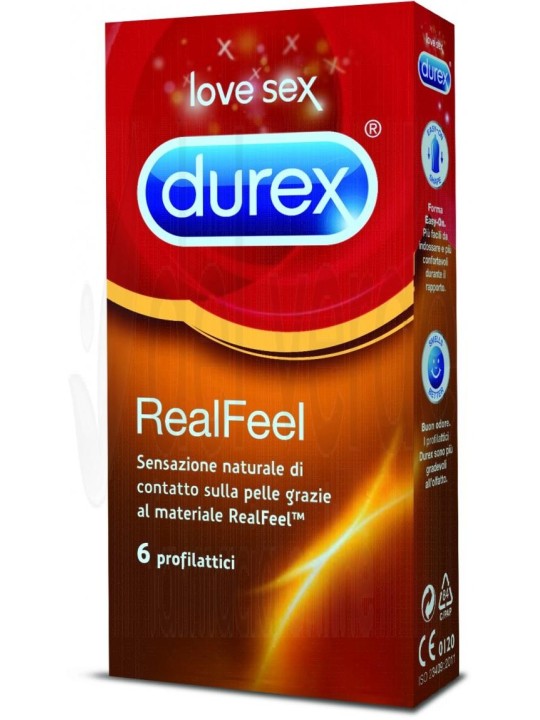 PROFILATTICI NO LATEX DUREX "REAL FEEL" - 6 PEZZI