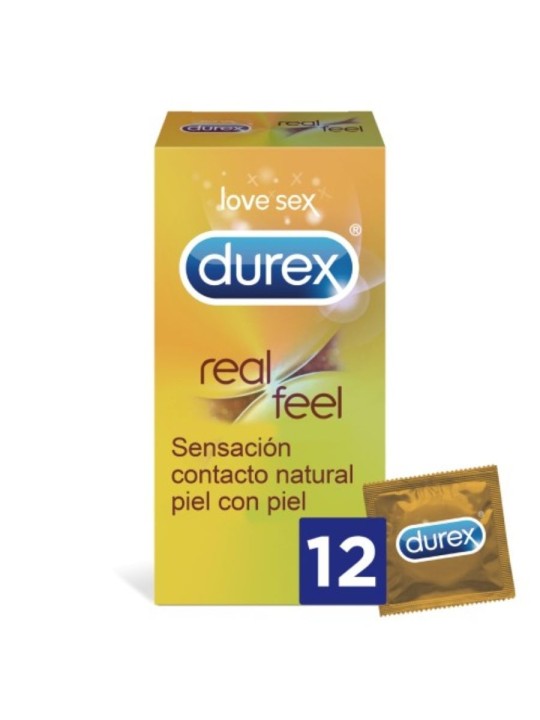 PROFILATTICI NO LATEX DUREX "REAL FEEL" - 12 PEZZI