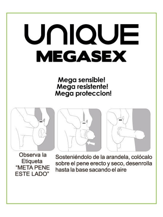 PROFILATTICI UNIQUE "MEGASEX" 3 PEZZI