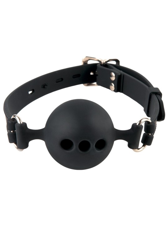 MORSO BALL GAG TRASPIRANTE "FETISH FANTASY EXTREME" COLORE NERO - DIMENSIONI PICCOLE