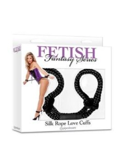 MANETTE IN COTONE FETISH FANTASY "SILK ROPE" NERO