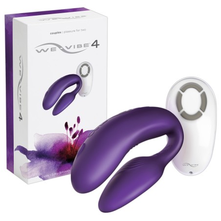 STIMOLATORE PER COPPIA CON TELECOMANDO WE VIBE 4 VIOLA