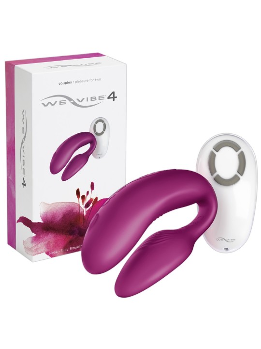 STIMOLATORE PER COPPIA CON TELECOMANDO WE VIBE 4 ROSSO