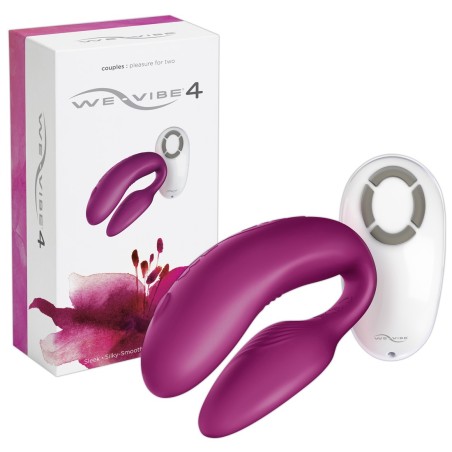 STIMOLATORE PER COPPIA CON TELECOMANDO WE VIBE 4 ROSSO