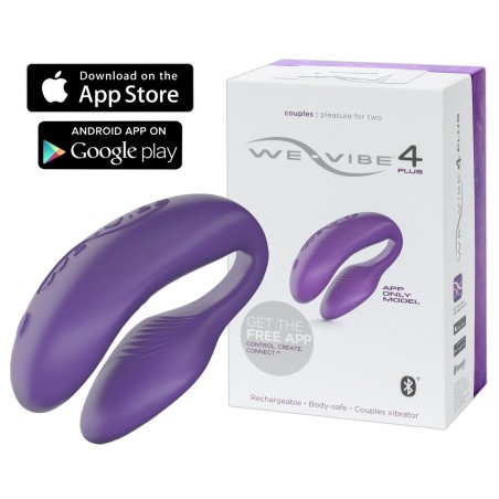 STIMOLATORE PER COPPIA CON APP WE VIBE 4 PLUS VIOLA