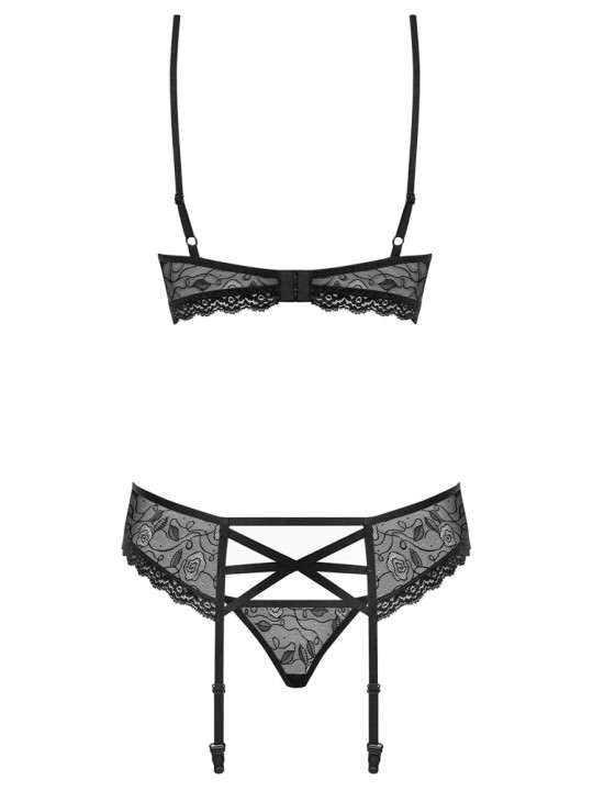 SET - Reggiseno, reggicalze e perizoma