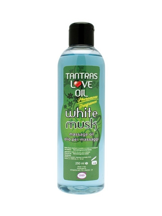 OLIO MASSAGGI AI FEROMONI INTIMATELINE \"WHITE MUSK” - 250 ML