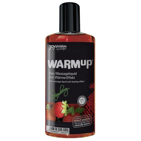 OLIO PER MASSAGGI ALLA FRAGOLA CON EFFETTO CALORE \WARMUP\ - 150 ML