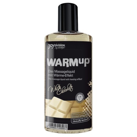 OLIO PER MASSAGGI AL CIOCCOLATO BIANCO CON EFFETTO CALORE \WARMUP\ - 150 ML