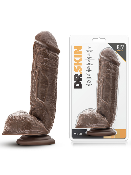 FALLO REALISTICO "DR. SKIN MR D COCK 8.5" CHOCOLATE