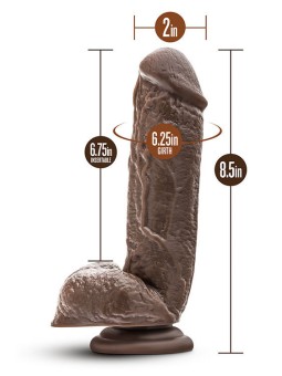 FALLO REALISTICO "DR. SKIN MR D COCK 8.5" CHOCOLATE