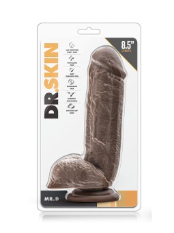 FALLO REALISTICO "DR. SKIN MR D COCK 8.5" CHOCOLATE