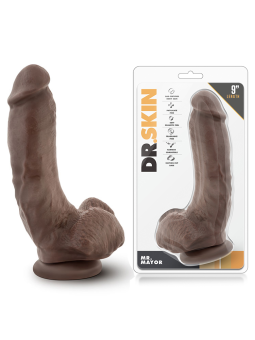 FALLO REALISTICO "DR. SKIN MR D COCK 9" CHOCOLATE