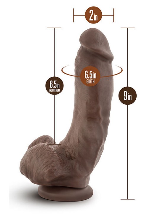 FALLO REALISTICO "DR. SKIN MR D COCK 9" CHOCOLATE