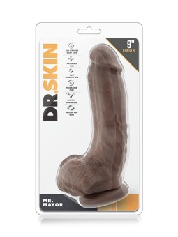 FALLO REALISTICO "DR. SKIN MR D COCK 9" CHOCOLATE