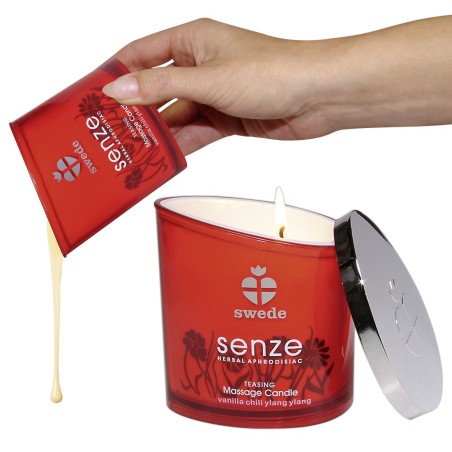 CANDELA DA MASSAGGIO VANIGLIA PEPERONCINO E HAIKU \SENZE\