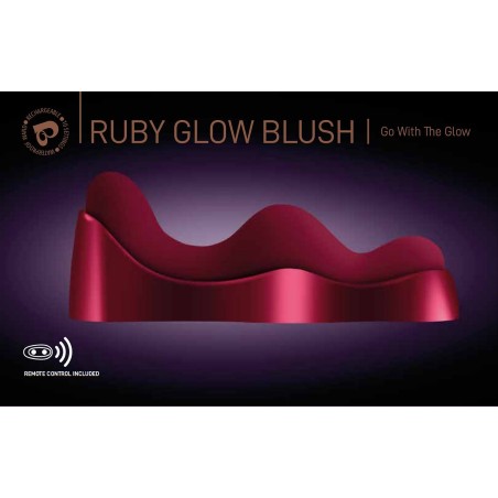 Rocks Off Ruby Glow Blush - Vibratore Punto G 10 MOD Ricaricabile